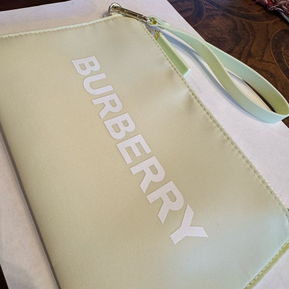 Burberry Light Green Wristlet